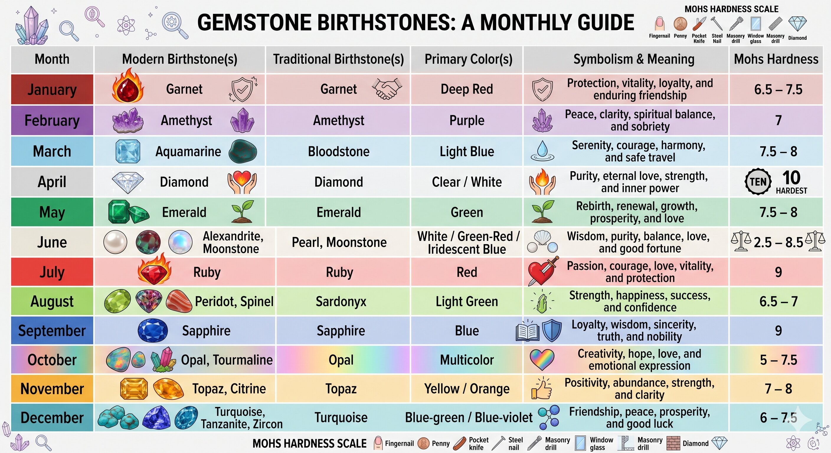 a monthly guide gemstone birthstones